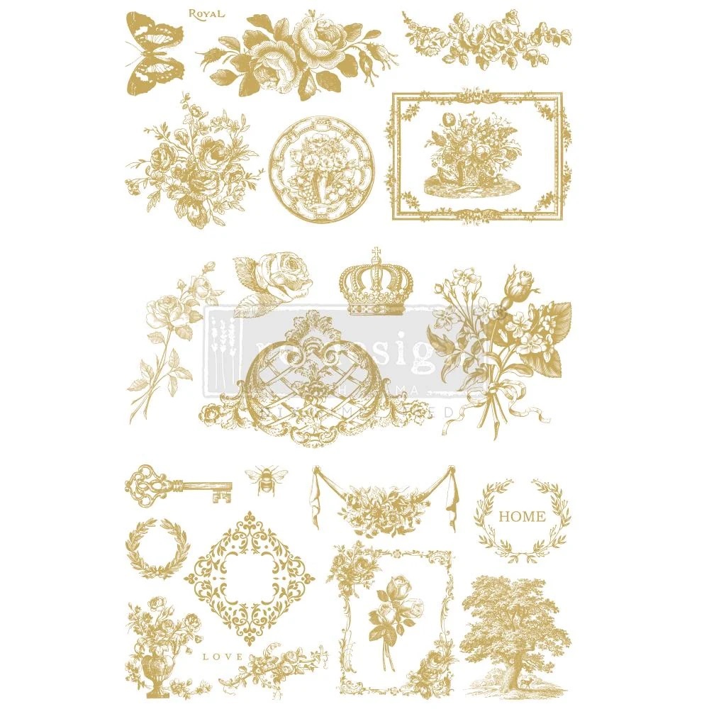 Redesign with Prima Decor Transfer | GILDED HOME & NATURE | 24” x 36”